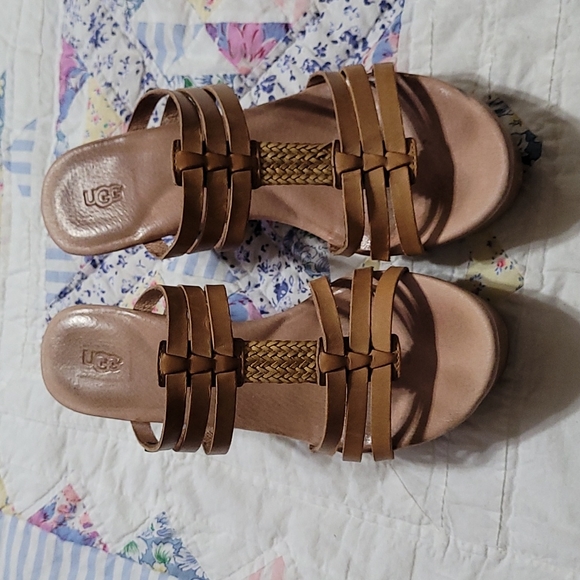UGG Shoes - UGG Wedge Sandals Size 8